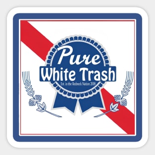 PBR Pure White Trash Sticker